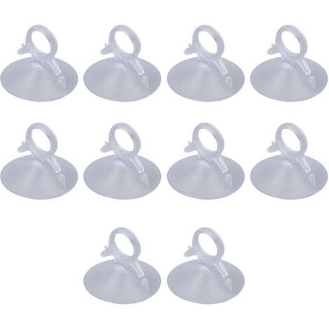 Ventouse Transparente, 10 pièces Ventouse pour Panneau Solaire, Anneau de Traction en PVC, Anneau de Traction Robuste, Ventouse de Panneau Solaire Polyvalente pour Verre de Voiture (1/4)