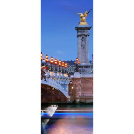 Panneau mural douche en alu-composite VIPANEL - Paysage Urbain Décor Paris 2 - Finition Brillant - 100x255cm (1/5)