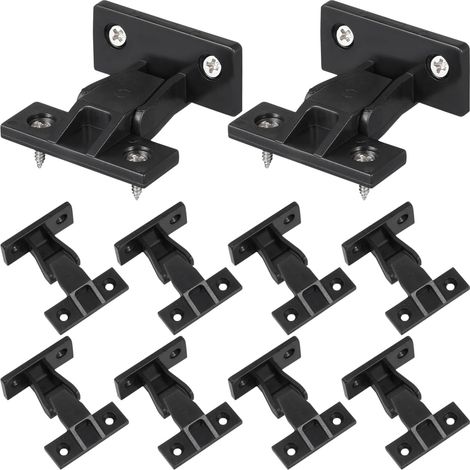 Raccords À Emboîtement Pour Meuble Lot De 10 Clips À Pression Noir Kit De Fixation Rapide Pour Panneaux Cloisons Et Armoires Montage Précis Fixation Invisible (1/5)