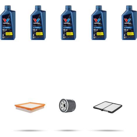 Kit tagliando 3 FILTRI e 5L OLIO compatibile con Hyundai Coupe II 2.7 123kw (GK) dal 2002 (1/5)