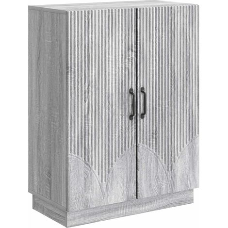 Sideboard Graues Sonoma 66 x 34,5 x 87 cm Holzwerkstoff vidaXL
