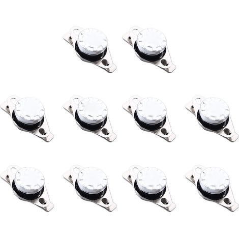 Interrupteur de commande thermique KSD301, 10 pièces, Thermostat normalement fermé 135 degrés Celsius, température 250V 10A (1/5)