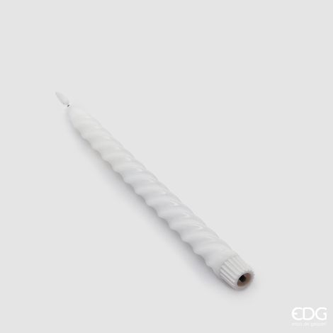 EDG Set 2 Pezzi Candela Led Touch Stelo Bianco H 29 (1/3)