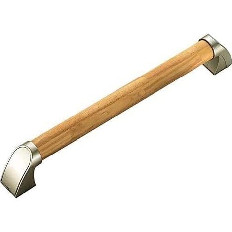 Barre d'appui de salle de bain en bois de 40 cm– Rampe de sécurité antidérapante et étanche –Convient aux escaliers et aux couloirs (1/5)