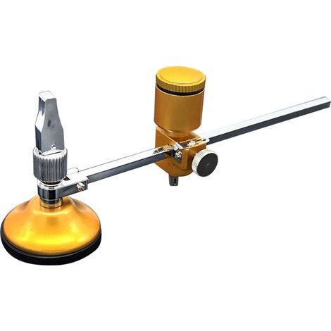 Coupe-verre circulaire robuste avec ventouse de 54 mm de diamètre, rayon de coupe de 1,5 à 12 pouces, vérin hydraulique réglable (1/5)