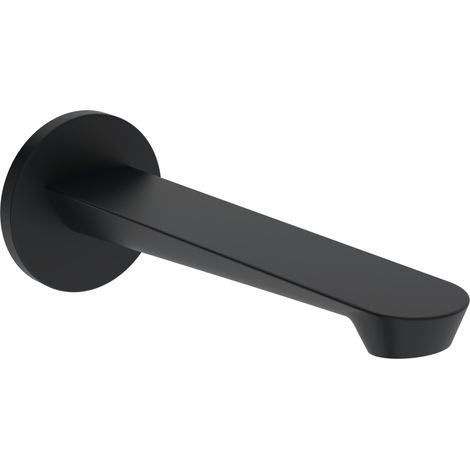 HANSA HA Bocca di erogazione HANSAGENESIS 3750 Rosone rotondo - L=180 Sporgenza 185 mm DN15 Nero opaco, 3750210033