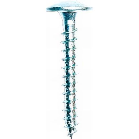 Blister de 50 vis bois penture VPB D. 6,0 x 20 mm x TX30 - Zingué blanc - VPB60020BL - Alsafix