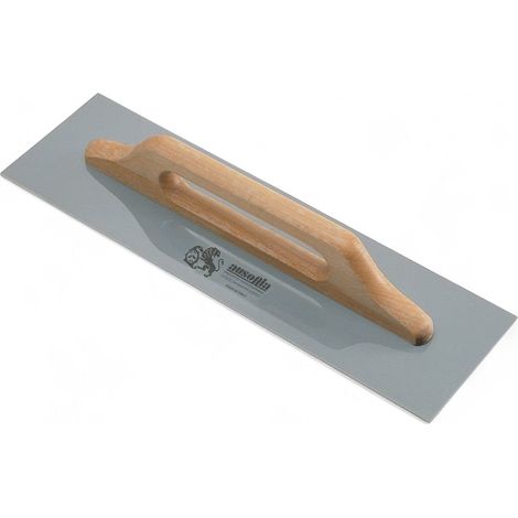 Frattone in acciaio per stucco con impugnatura legno robusta e ideale per uso professionale e fai da te - 48x12 cm (1/3)