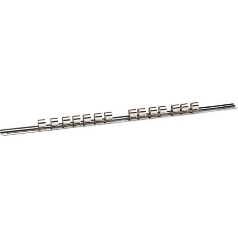 Draper 1/2" Sq. Dr. Retaining Bar with 14 Clips (400mm) (50583) (1/5)