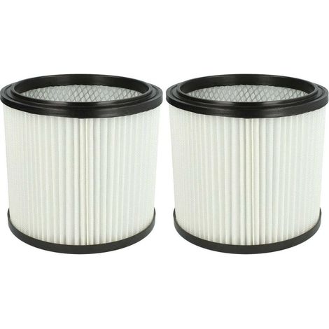 2x filtre plissé compatible avec Lavor / Lavorwash GBX 22 GBX 32, GN 22, GN 32, GNX 22, GNX 32 aspirateur - blanc (1/4)