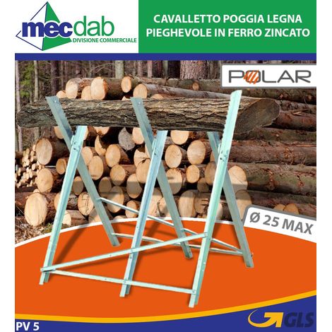 cavalletto taglialegna polar pieghevole, 80x82x82 cm (1/2)