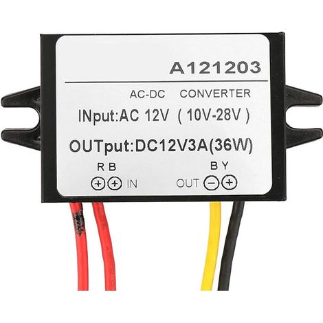 AC 10-28V auf DC 12V Abwärtsspannungswandler, AC/DC-Abwärtsnetzteilmodul, Spannungswandler, Netzteilmodul (3A) (1/5)