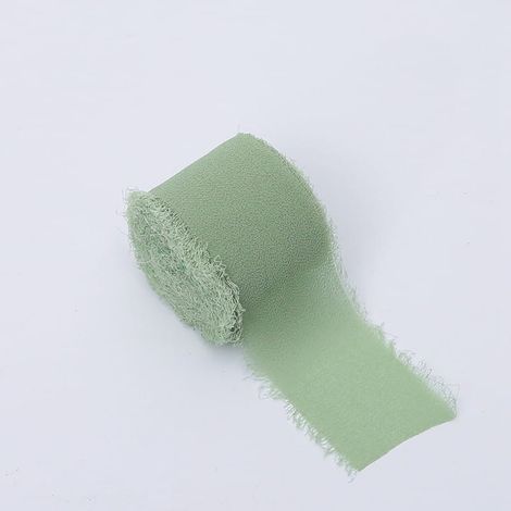 Cinta floral - Gasa - Verde salvia - Rollo de 4 cm x 4,5 m (1/4)