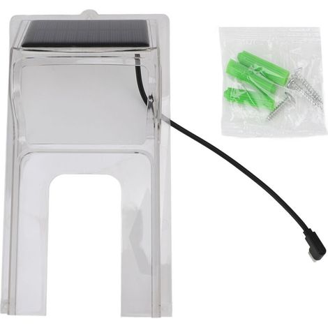 Jeffergarden Protection pluie sonnette transparent ABS étanche solaire pour carillon porte extérieur (1/5)