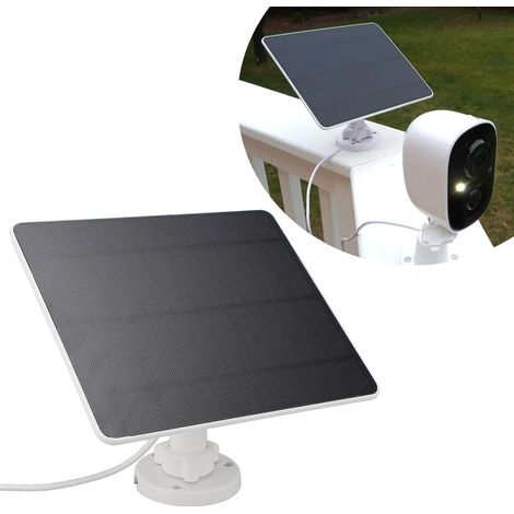 12-W-monokristallines Solarpanel für Überwachungskameras – Installationskit mit Micro- und USB-Typ-C-Anschlüssen (1/5)