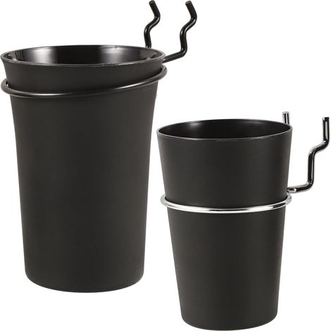 GANAZONO Ganchos para Tablero Perforado Negros, 2 Piezas, Soporte (1/5)