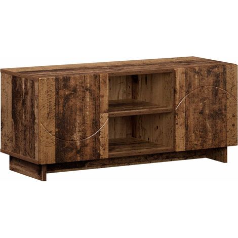 TV-Ständer 90 x 34,5 x 40 cm Altholz Holzwerkstoff vidaXL (1/5)