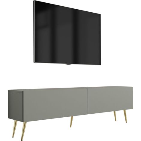Mobile TV : Aloe, 140 x 52 x 32 cm, Gambe dorate (1/5)