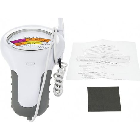 Medidor de pH para piscinas con sonda de 130 mm - Medidor portátil de pH y cloro, muestra pH y Cl2, 282 g para estanques (1/5)