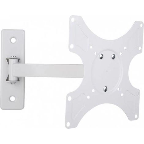 Techly Wandhalterung LCD 19-37 neig/drehbar 2 Gelenke weiß (ICA-LCD-2901WH)