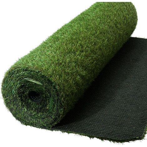 Gazon artificiel, 2 cm d'épaisseur – 1 x 1 mètre – matériau PP+PE – résistant aux UV et perméable à l'eau. (1/5)