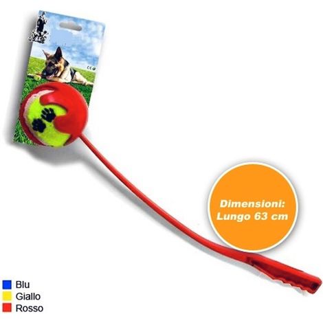 TrAdE Shop Traesio - Ball Laungher Braccio Lanciatore Pallina Tennis Gioco Per Cani Cane 63cm -