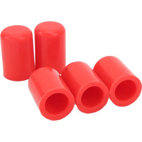 Lot de 10 bouchons tuyau vide automobile silicone 16mm diamètre intérieur pour durite admission cache universel rouge (1/5)