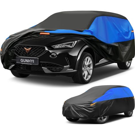 Housse de Voiture Imperméable et Respirante, Bâche pour Seat Cupra Formentor, Housse de Voiture Noire et Bleue, Bâche de Garage Complète pour Protéger de la Pluie, du Soleil et de la Poussière.,Convie (1/5)