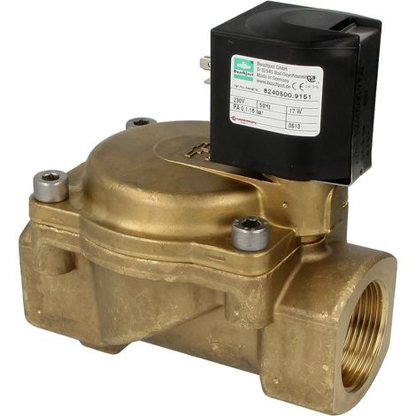 Electrovanne Buschjost 8240500.9151.2305 G11/4,23.0m³/h,0.1-16bar +90°C,NBR,230VA