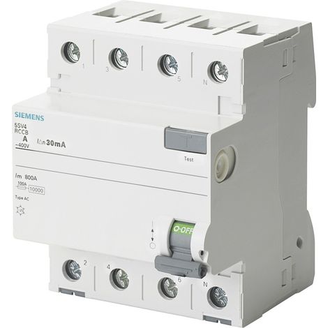 Interruttore differenziale 4P 25A 0,03A tipo AC 30mA 400V SENTRON 5SV4342-0