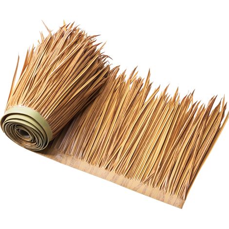 VEVOR Toiture en Chaume Artificielle, 0,4 x 1 m, Rouleau de Chaume Style Mexicain, Jupe de Toit de Bar en Cabane, Resistant a la Chaleur, pour Terrasse, Piscine, Plage, Decoration de Fete Hawaïenne