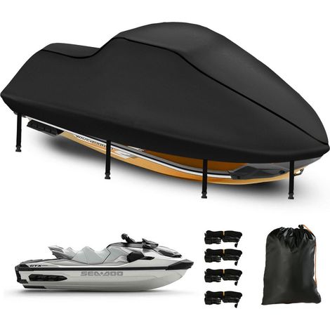 Jet Ski Abdeckung 3-Sitzer 420D Nano, wasserdicht, UV-beständig, 291-318cm (1/5)