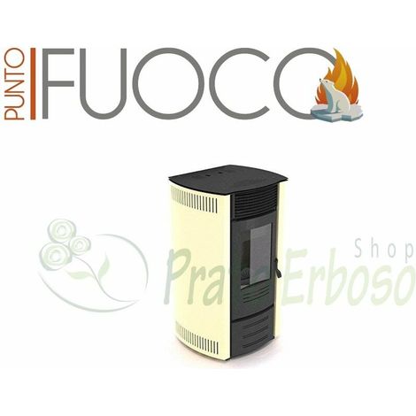 Luana - Stufa a pellet da 13 Kw avorio