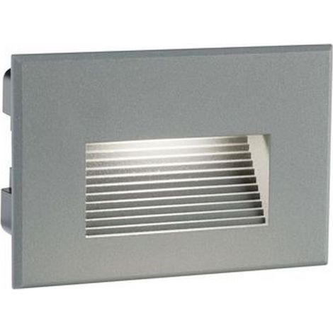 Segnapasso In Alluminio Svasato Scalinata Grigio Led 3 W 300 Lm 3000K Spina (1/5)
