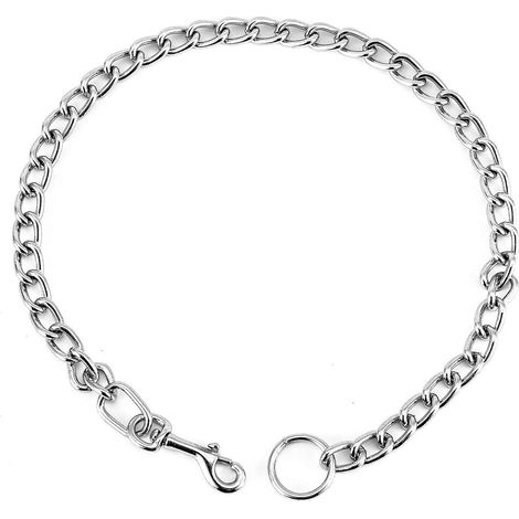 1pcs Collier De Chien En Acier-70cm, Collier De Chien De Boucle En Mtal De Formation D'animal Familier Robuste (1/5)