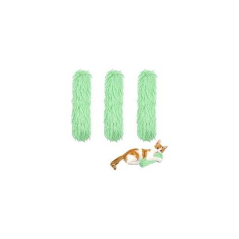 Lot de 3 jouets à mâcher pour chat - Fruits verts - 10 x 30 cm (1/5)