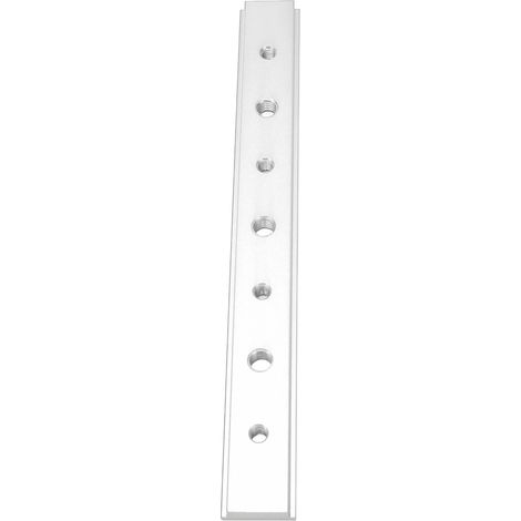 T-Nut-Gehrungsschienen-Vorrichtung 200 mm, Aluminiumlegierung, T-Schrauben-Gehrungsleisten-Zubehör für die Holzbearbeitung, Silber (1/5)