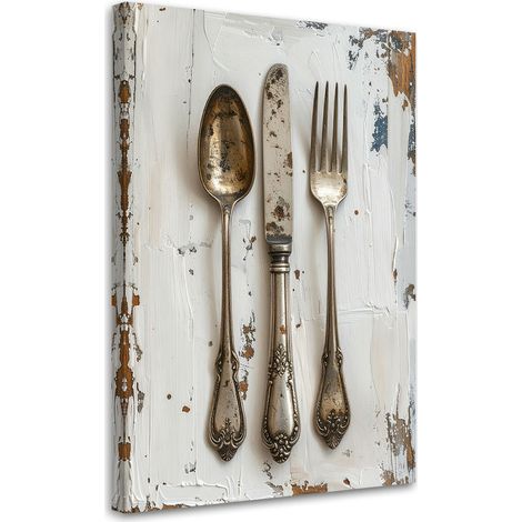 Quadro su tela, Posate shabby chic, 70x100 (1/5)
