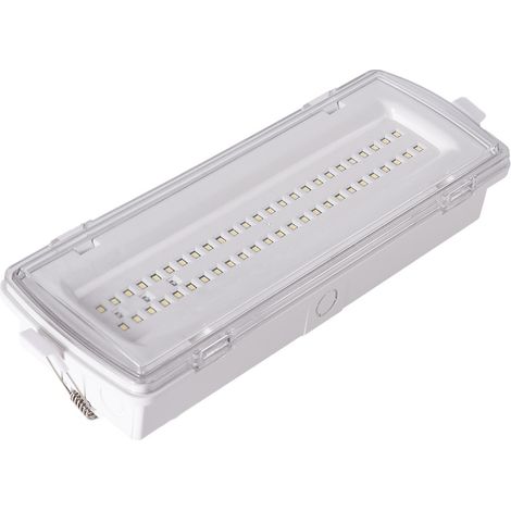 Éclairage de secours LED 4W 530lm accessoires encastrés Autonomie 3h IP54