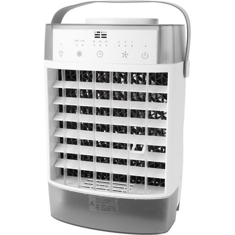 Ventilateur Climatiseur de Bureau Silencieux Brumisateur Rafraîchissant avec Télécommande Gris pour Bureau et Dortoir (1/5)