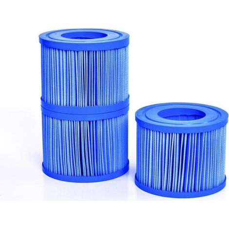 Lot de 3 Cartouches de Filtration pour Spa Gonflable - pour Purifier et Maintenir la Qualité de l'Eau du Spa - Compatible avec Tous les Spas N NETSPAs Sauf Vita Premium -