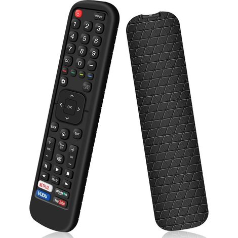 Housse Coque en Silicone Compatible avec EN2X27HS EN2BI27H EN2BO27H EN2A27 Control, Antidérapant Étui de Protection pour TV Remote (Noir)