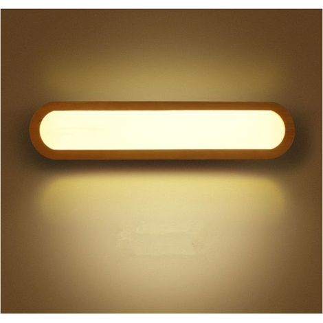 Applique murale LED,Applique murale chambre Applique Murale LED Interieur, Lampe Murale Bois Dimmable LED, Pour chambre salon bureau couloir escalier salle de bain(45CM) (1/5)