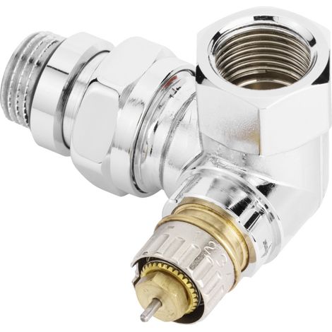 Danfoss Ventilgehäuse RA-NCX 15 R 1/2", Winkelausführung links, verchromt (1/3)