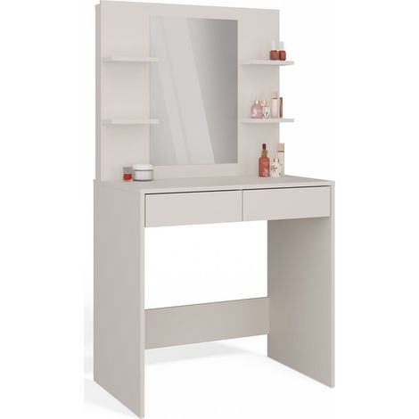 Tavolo da trucco Marina 4P con specchio + scrivania 2S in cashmere (1/5)