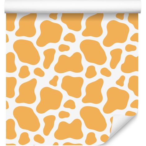 Papier peint à motifs de vaches, crème et or, pour salon et chambre, 50 x 1000 cm (1/5)