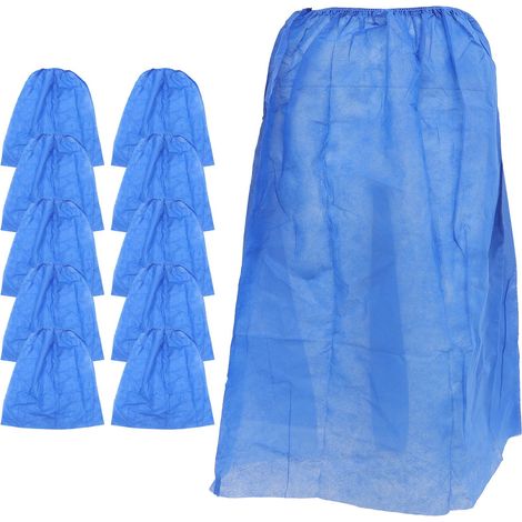 10 Pièces Jupe de Bain J et able Bleue en Tissu Non Tissé Tablier Baignoire Salon de Beauté Simple Invite Jetable de Bain Jetable (1/4)