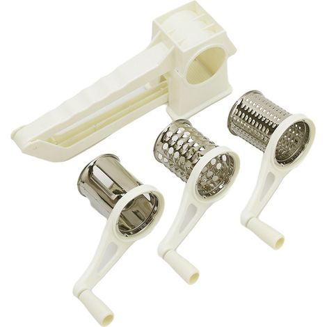 Hachoir à légumes manuel, râpe à fromage rotative en acier inoxydable, ustensiles de cuisine (1/5)
