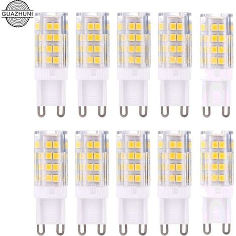 G9 LED Lampe Ampoules, Blanc Chaud 3000K 5W G9 LED Ampoule Lumiere équivalent aux ampoules halogènes de 40 W 420 lumens not dimmable, lot de 10 , (1/5)