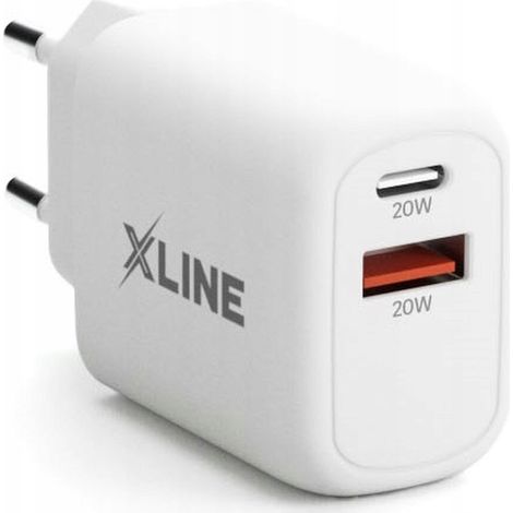 X-LINE WC620W 20W+18W Wandladegerät Weiß 1 Stück.